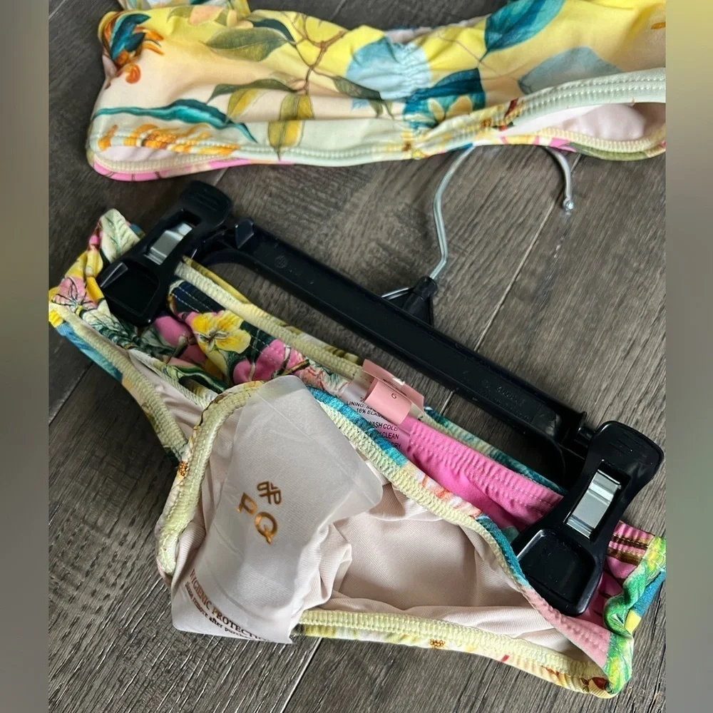 NEW PQ SWIM Girls Flutter Bikini Set in Oasis Floral 88$